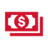 Icon of money with a dollar sign.
